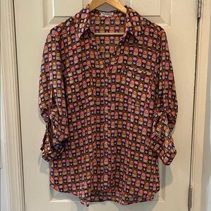 Nesting Doll Print Blouse